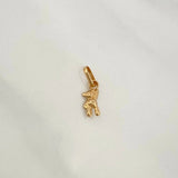 Dije Oso Manito Arriba 0.2gr / 1/2 in / Oro Amarillo 18K &