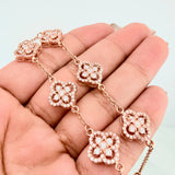 Clover Bracelet Classic Link 10 g / 7 3/4 in / 1 mm 18K Rose Gold