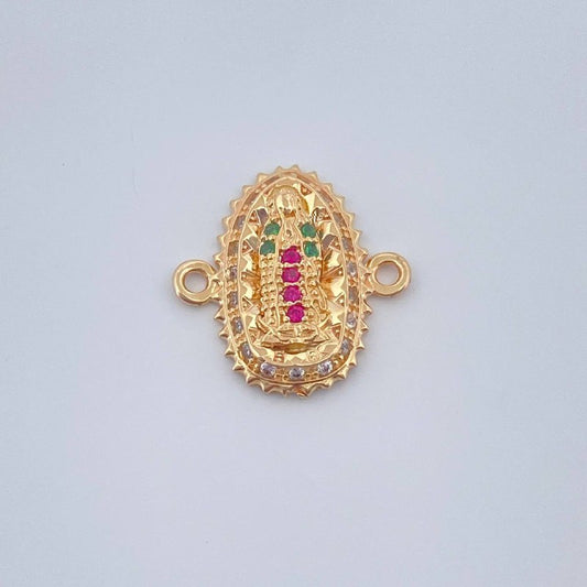 Herraje Virgen De Guadalupe 1.4gr / 1/2 in / Oro Amarillo 18K &