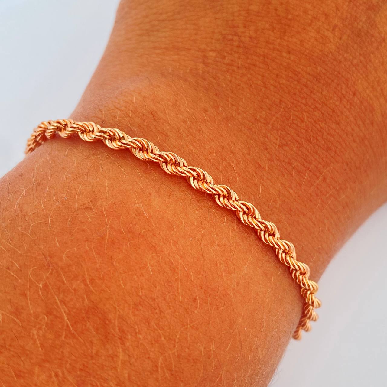 Pulso Lazo 2.9gr / 7 1/2 in / Oro Rosa +3 18K $