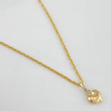 Set Cadena Lazo + Dije Corazón / 1,3 gr / 17 3/4 in Oro Amarillo 18K