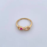 Infinity Ring 2.25gr / Size 7 1/4 / 18K Gold &