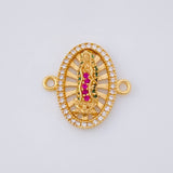 Herraje Virgen de Guadalupe 2.2g / 3/4 in Oro Amarillo 18K