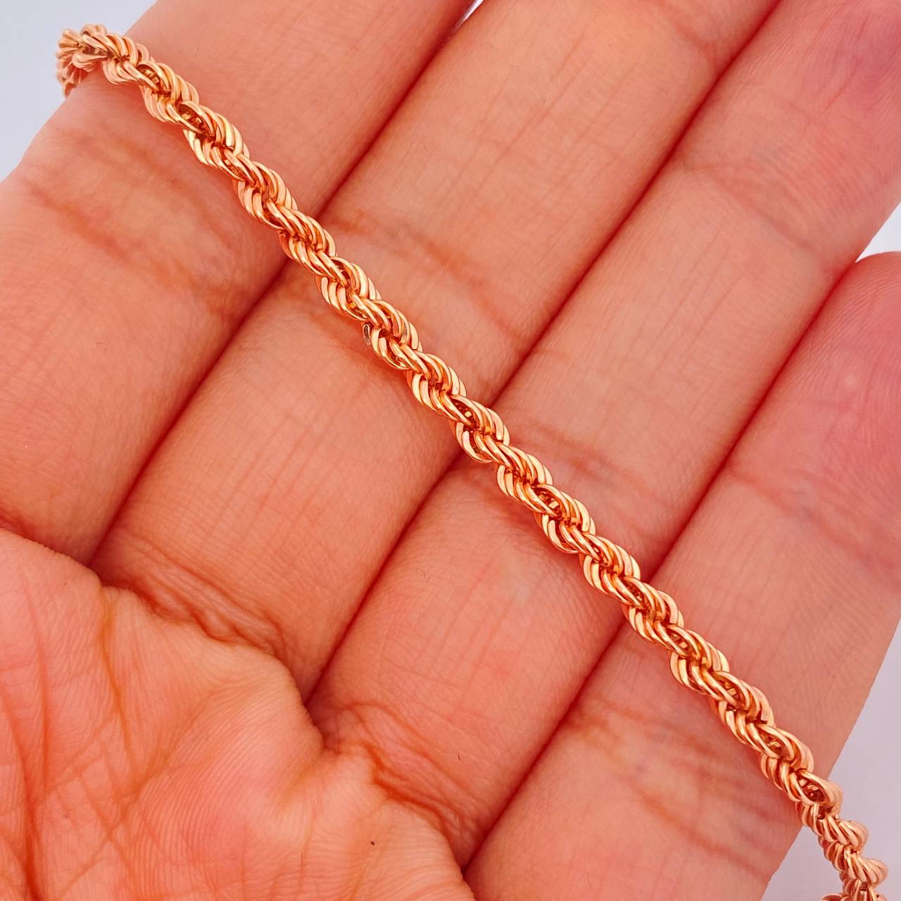 Pulso Lazo 2.9gr / 7 1/2 in / Oro Rosa +3 18K $