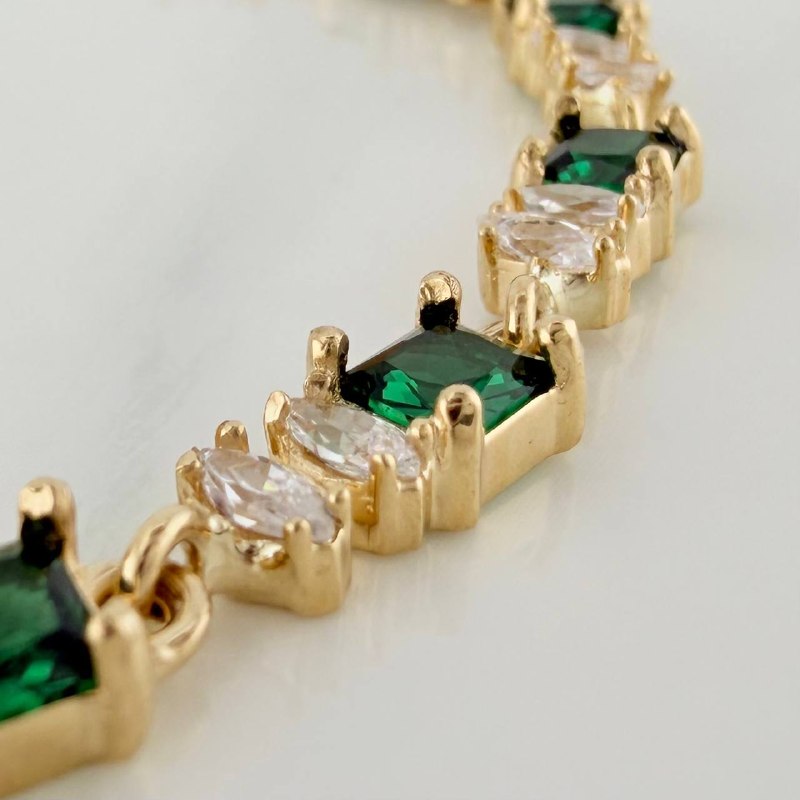 Pulso Tennis Cuatro Garras 13.45 g / 8 1/4 in Oro Amarillo 18K