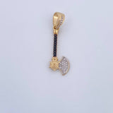 Pendant Axe 2.5gr / 3.5cm / 18K Gold &