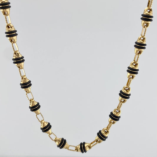 Cadena Rustica Barril 15.5 g / 24 1/2 in / 4.2 mm Oro Amarillo 18K