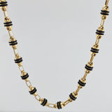 Rustic Barrel Chain 15.5 g / 24 1/2 in / 4.2 mm 18K Yellow Gold