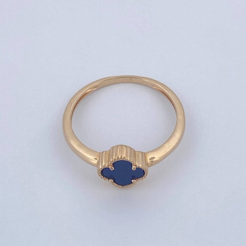 Anillo Trebol 1.95gr / T6 1/2 / Oro Amarillo 18K &