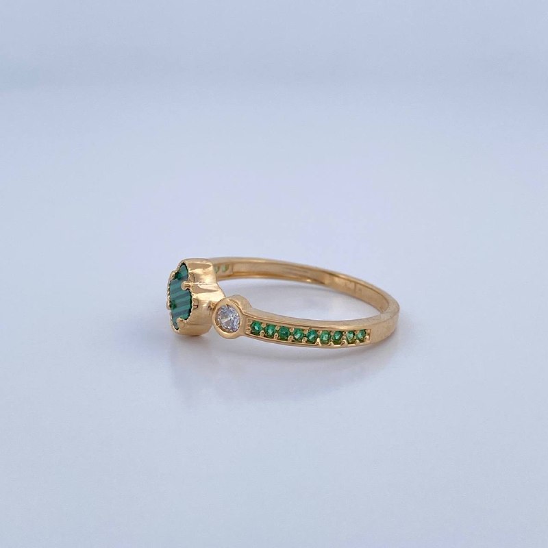 Anillo Trebol 2.25gr / T7 1/2 / Oro 18K &