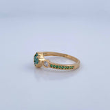 Anillo Trebol 2.25gr / T7 1/2 / Oro 18K &