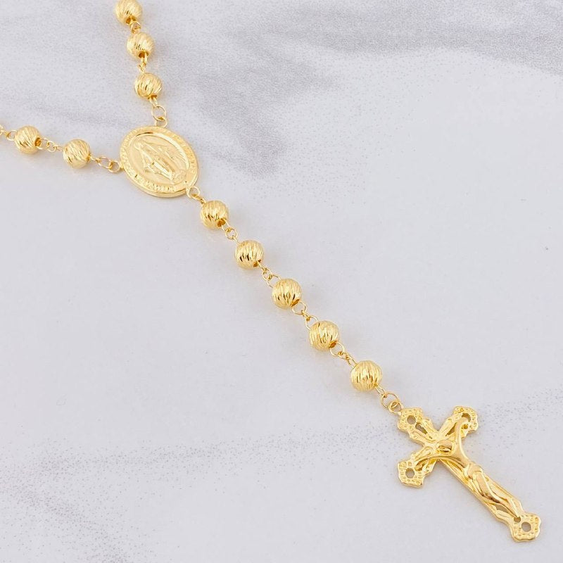 Rosario Virgen Milagrosa 23g / 26 in / 7mm Oro Amarillo 18K