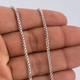 Cadena Veneciana 14.35gr / 23 3/4 in / Oro Blanco +3 18K &
