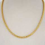 Franco Chain 7.65gr / 24 1/4 in / 14K Gold +3 Italy $