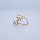 Lobelia Ring 1.2gr / Size 6 3/4 / 18K Gold &