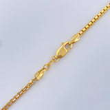 Venetian Chain 12.65gr / 19.7in / Two Tone Yellow White 18K +3$