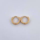 Hoop Earrings Rose 1.9gr / 1cm / 18K Gold $