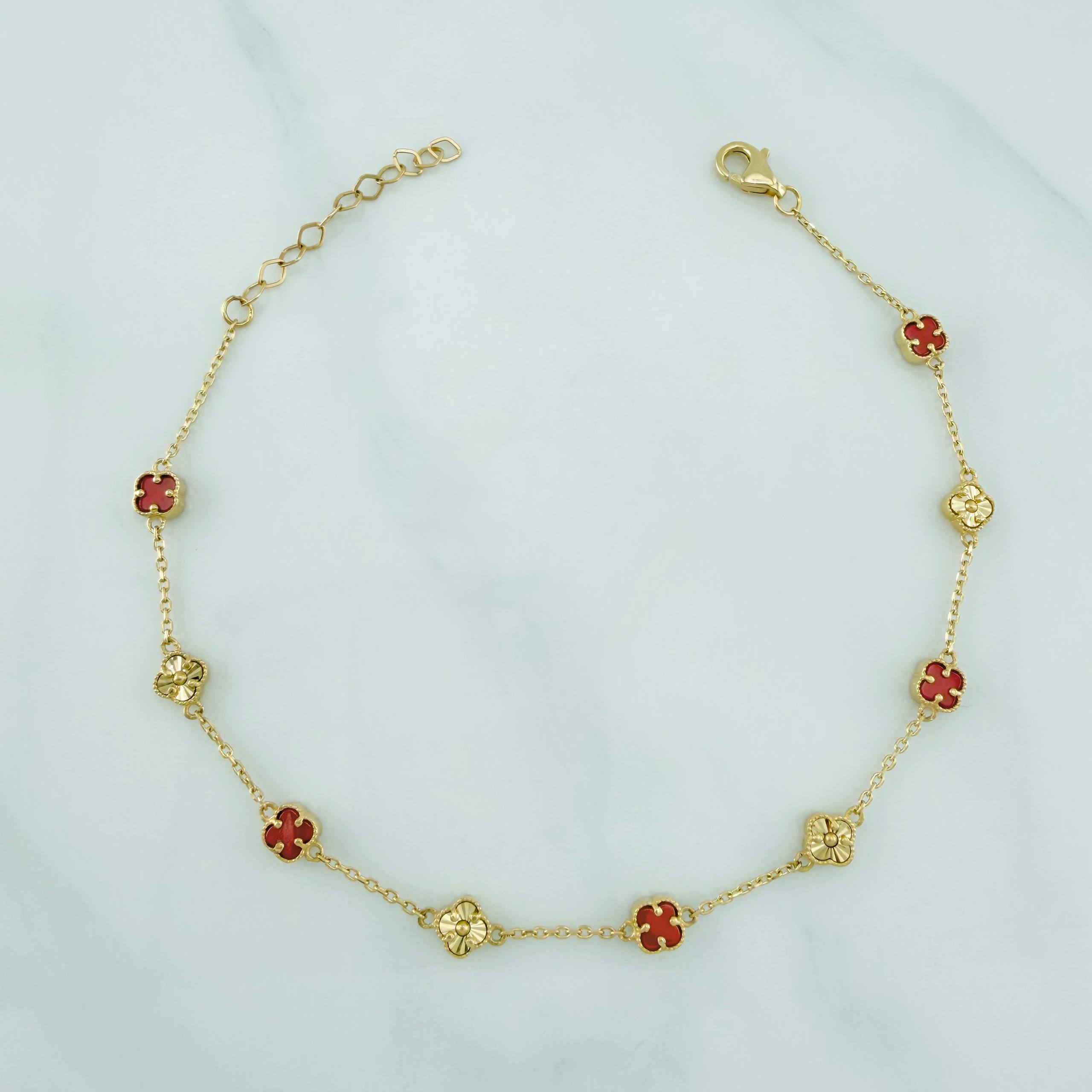 Clover Bracelet Classic Link 3.8 g / 8 1/2 in / 4.1 mm 18K Yellow Gold