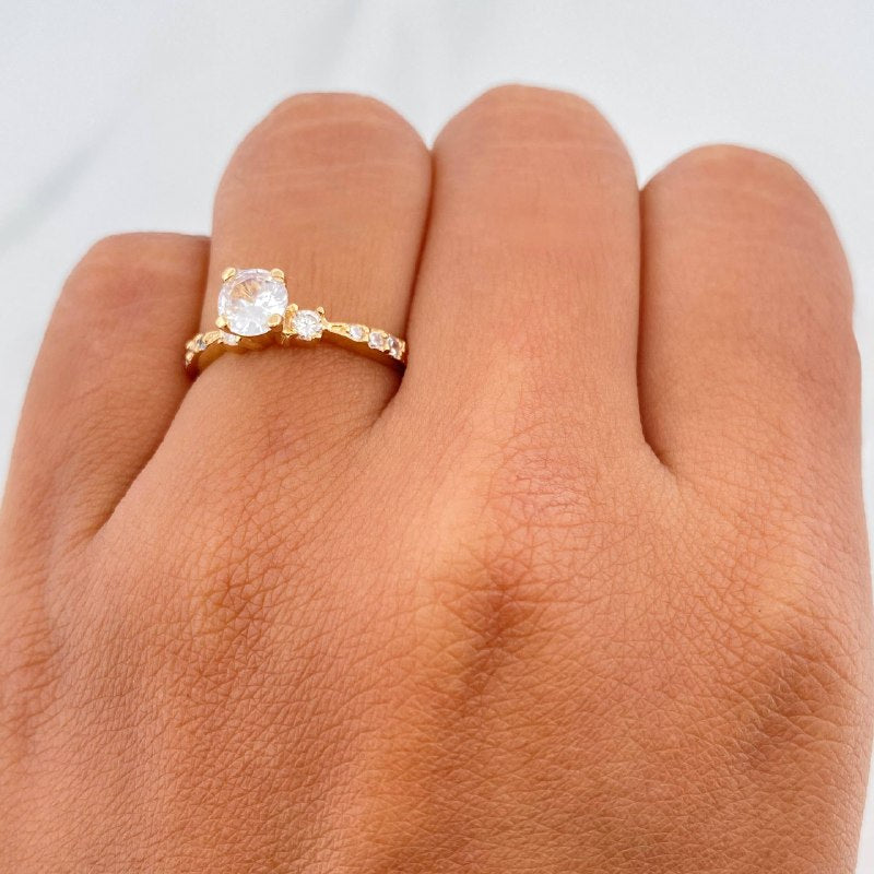 Solitaire Ring Churumbela 1.9 g / T5 Yellow Gold 18K