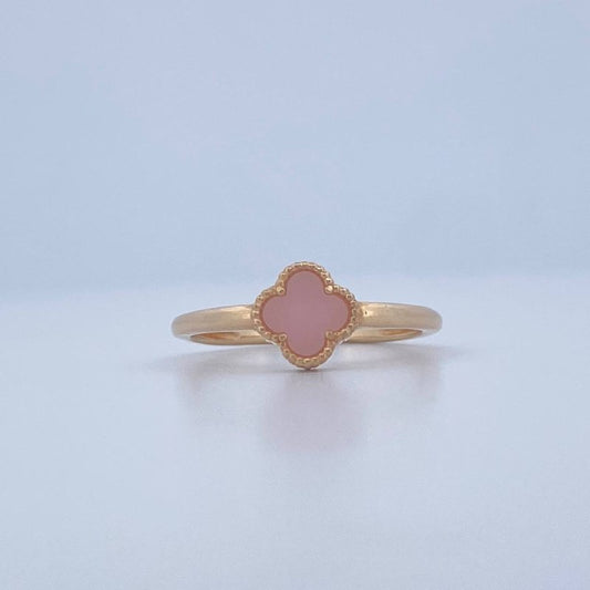 Anillo Trebol 2.25gr / T8 / Oro Amarillo 18K &