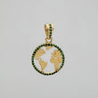 Dije Silueta Tierra 2.1 g / 1 in Oro Amarillo 18K