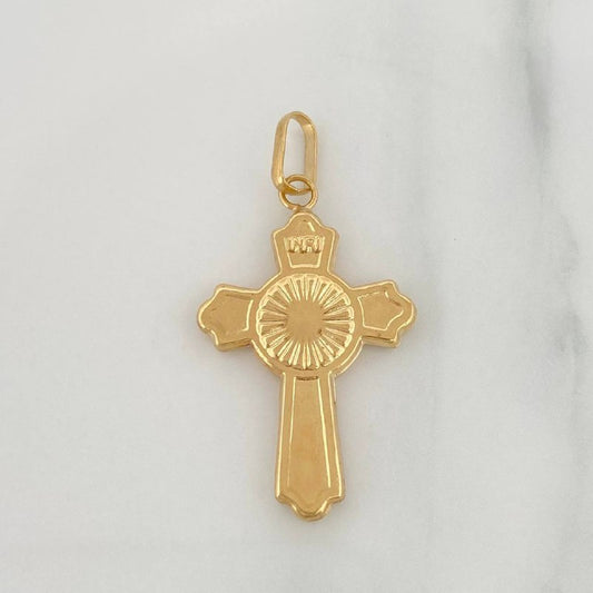 Dije Cruz Rayos De Luz 1.4 g / 1 1/2 in Oro Amarillo 18K