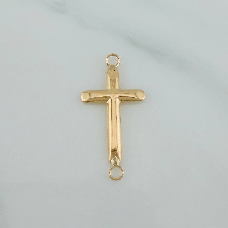 Charm Cross 0.5gr / 1 in / 18K Yellow Gold %