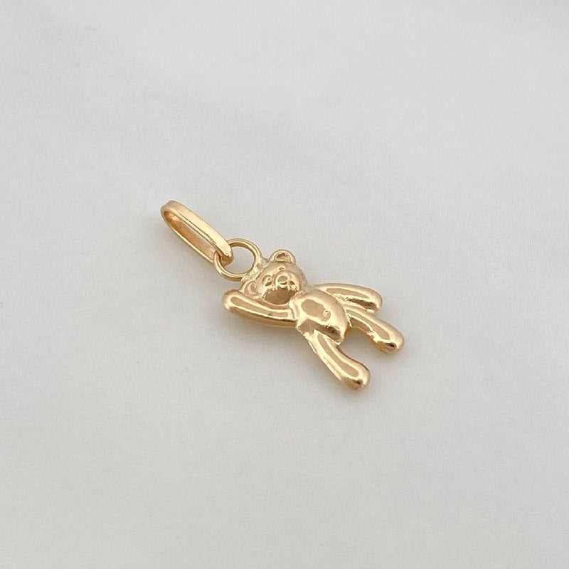 Dije Oso Manito Arriba 0.4gr / 3/4 in / Oro Amarillo 18K &