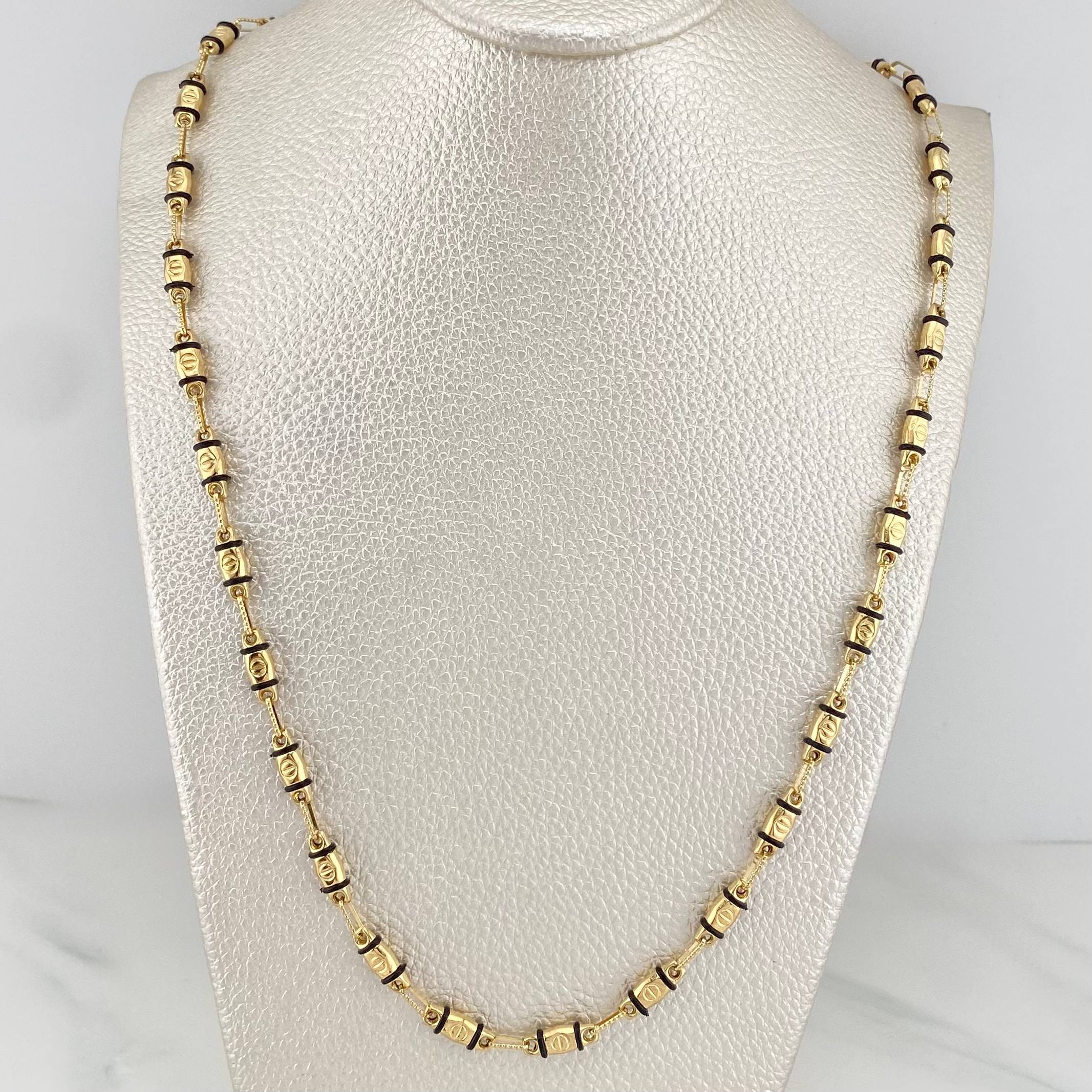 Rustic Screw Chain 12.05 g / 23 3/4 in / 3.95 mm 18K Yellow Gold