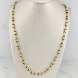 Rustic Screw Chain 12.05 g / 23 3/4 in / 3.95 mm 18K Yellow Gold