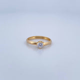 Solitaire Ring Churumbela Base 1.15gr / Size 6 / 18K Gold &