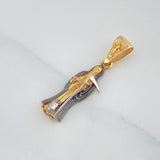 Dije Santa Muerte 2.5 g / 1 1/4 in Tres Oros 18K