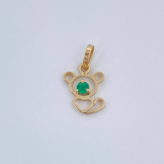 Monkey Silhouette Pendant 0.45gr / 0.5in / 18K Gold