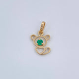 Monkey Silhouette Pendant 0.45gr / 0.5in / 18K Gold