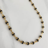 Rustic Barrel Chain 15.5 g / 24 1/2 in / 4.2 mm 18K Yellow Gold