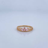 Tiara Ring 1.75gr / Size 6 1/4 / 18K Gold &