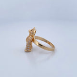 Articulated Bear Ring 6.25gr / Size 7 1/2 / 18K Gold &