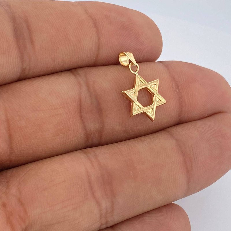 David Star Pendant 0.55gr / 0.8in / 18K Gold +0$