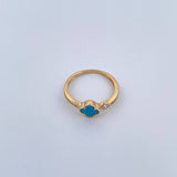 Anillo Trebol 2.3gr / T7 1/2 / Oro 18K &