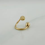 Double Spiral Piercing 0.6 g / 1/2 in 18K Yellow Gold