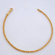 Rope Bracelet 1.5gr / 7 1/2 in / 18K Gold +3 $