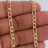 Cadena Figaro 6.45gr / 24 in / Oro Amarillo +1 14K Italy &