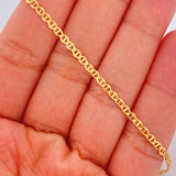 Flat Mariner Bracelet 1.2gr / 7 1/2 in / 18K Gold +3 $