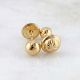 Topos Bola Lisa 0.85 g / in / 7 mm Oro Amarillo 18K