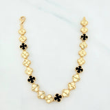 Clover Bracelet Diamond Cut 8.9 g / 7 in / 7.2 mm 18K Yellow Gold