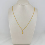 Set Cadena Lazo + Dije Virgen De Guadalupe / 1,25 gr / 20 in Oro Amarillo 18K