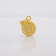 Dije Circulo Letra D 0.4g / 1/2 in Oro Amarillo 18K