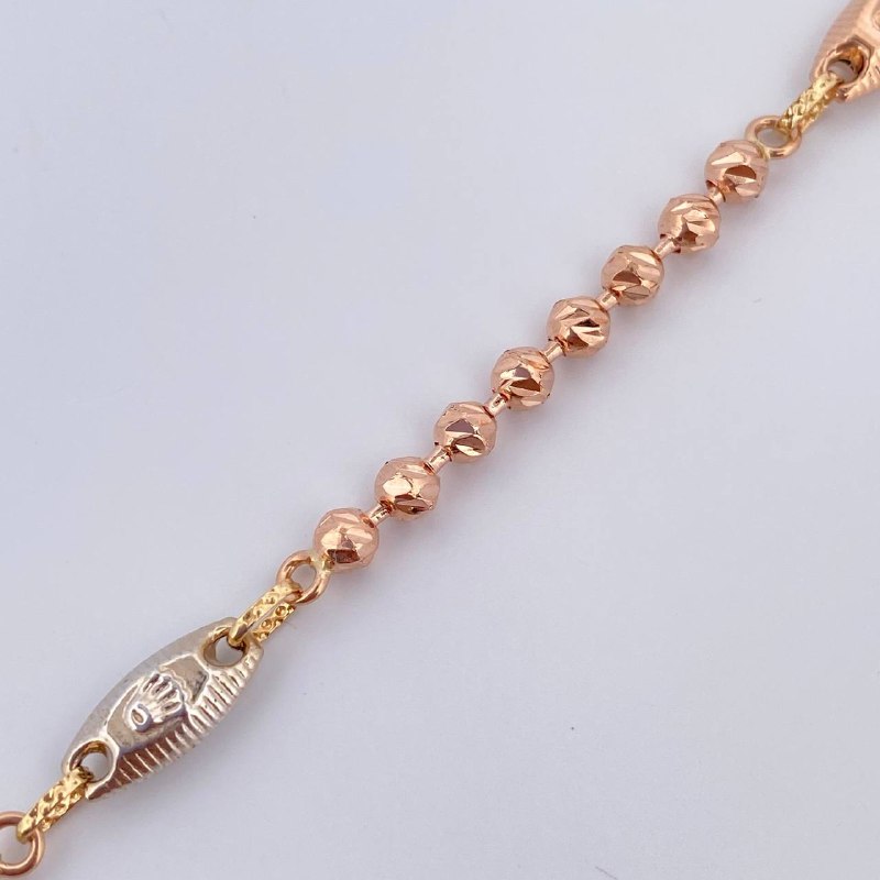 Rustic Military Screw Type Bracelet 7.3gr / 8.3in / 18K Gold &