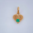 Filigree Heart Pendant 0.5gr / 1/2 in / 18K Gold $