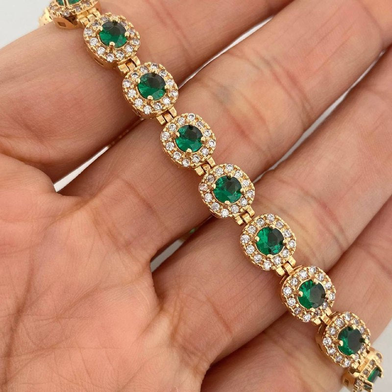 Tennis Bracelet 17.05 g / 7 in / 7.6 mm Yellow Gold 18K